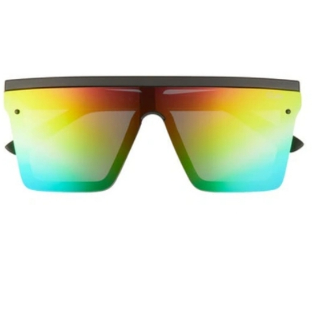 NEW ! RARE Quay rainbow Hindsight Shield sunglasses